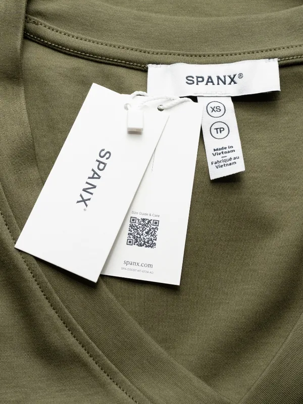 SPANX -‎ Cool Cotton V-Neck Tee - Image 6
