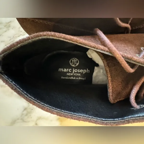 NWOT Marc Joseph Brown Suede Leather Spring Street Bootie Sz 6 No Box sold out - Image 13