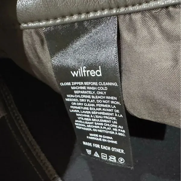 Aritzia Wilfred The Melina Wilfred Gray Vegan Leather Pants Women’s 2 - Image 3