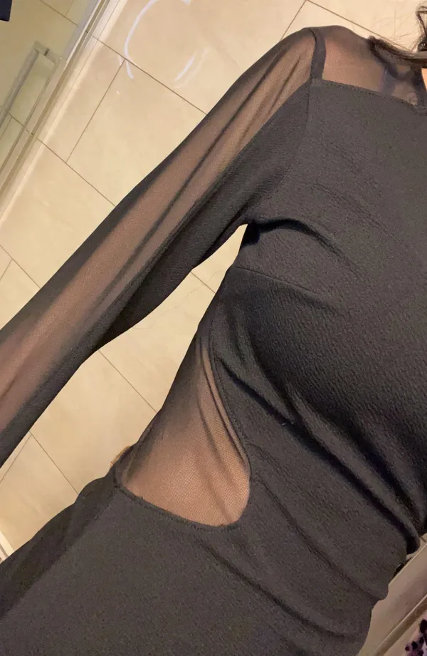 Express Mesh Bodycon Dress - Image 3