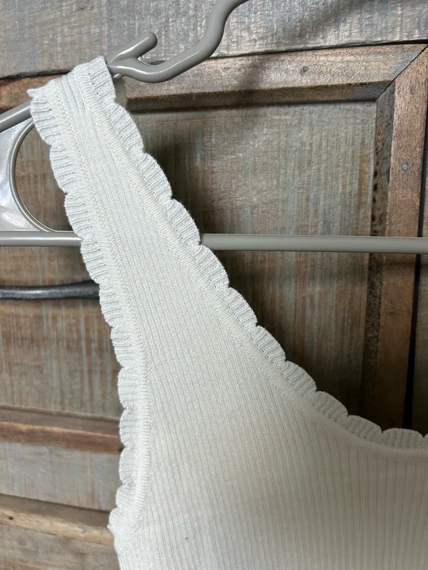 White Amazon Top Tank  - Image 2
