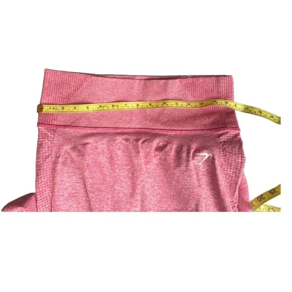 Gymshark Seamless Pink Leggings with Waist Pocket‎ Size Estimated M - Image 4