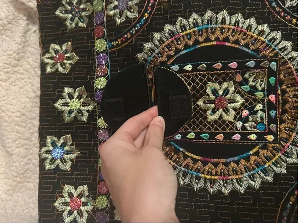 Boho Hippie Shoulder Bag Cross Body Bag embroidered sequins flare eccentric - Image 3
