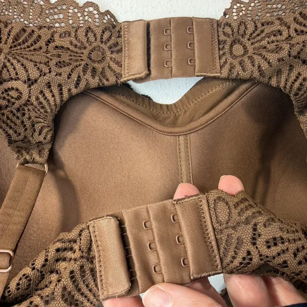 No Boundaries Sz XL Bra Lot Of 2 Light Lift Wire Free Brown Latte T-Shirt Padded - Image 6