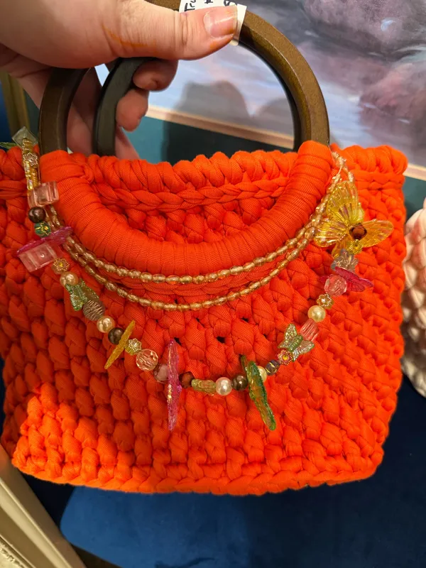 Hand made & crocheted Bag - Image 6