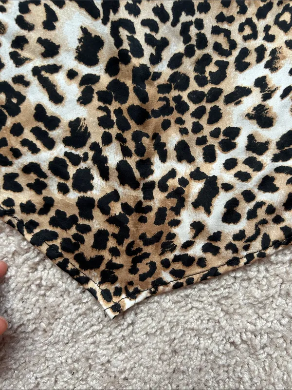 Leopard scarf top. S - Image 2