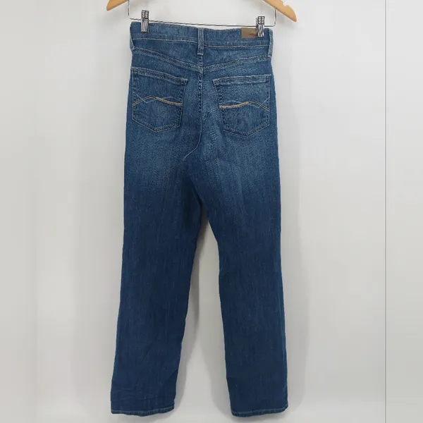 Ariat Women's Distressed Ultra High Rise Straight Leg Jeans - Dark Blue Sz 26R - Image 2