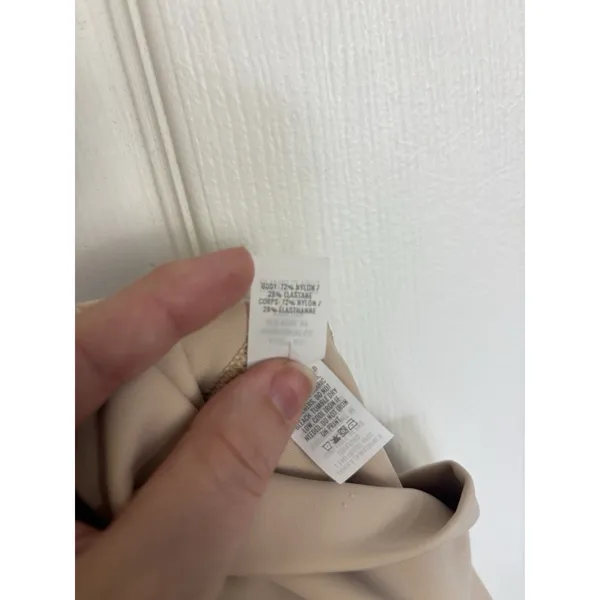 Aerie Move Laser-Cut High Waisted Bike Shorts Neutral XS Pockets - Image 7