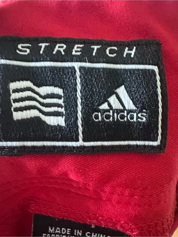 adidas Red Tennis Golf Skort Three Stripe Performance Size 6 Sporty - Image 2