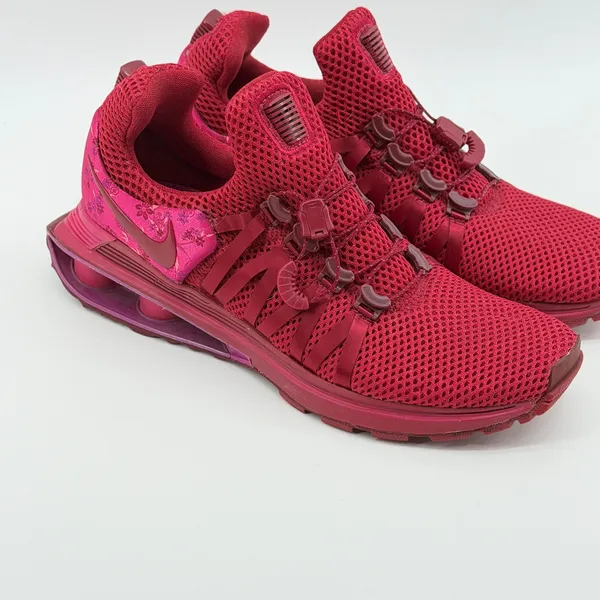 Nike Shox Gravity Floral‎ Burgundy Maroon Women's Sneakers AQ8554-600 Size 8 - Image 2
