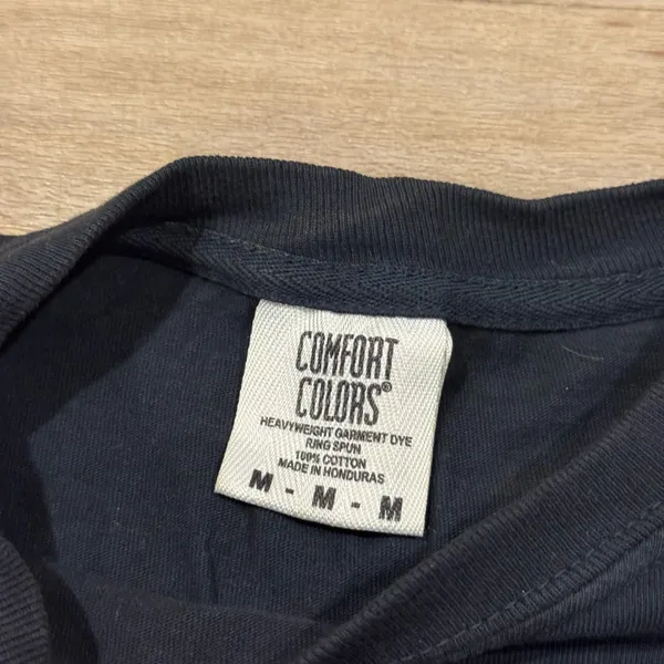 Comfort Colors Climb Works Smoky Mountains Ziplining Graphic T Shirt Black Size Medium - Image 4