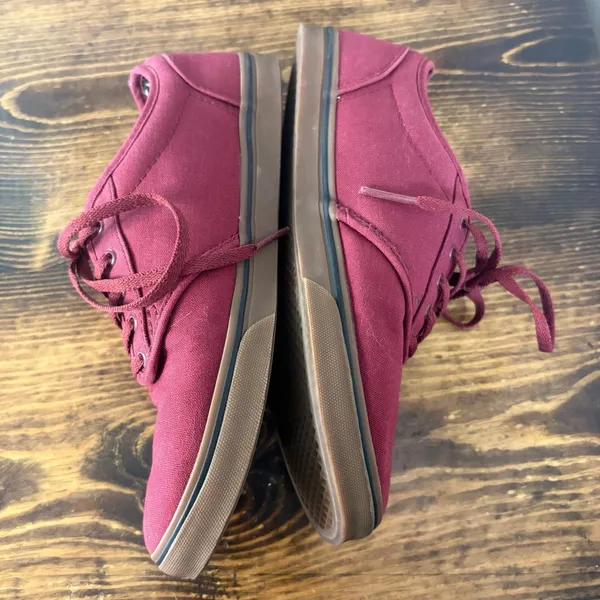 Vans Burgundy Sneakers‎ Size 8 - Image 7