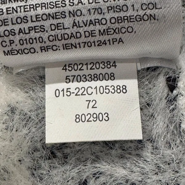 Chicos Cardigan Long Houndstooth Fuzzy Open Cottage Cozy Statement 1 Medium 8 - Image 5