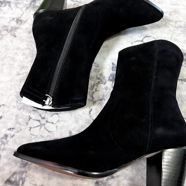 Paolo Wynn Western Suede Ankle Boots Booties Sz6.5M - Image 5