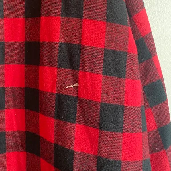 Plaid Sherpa Lined Flannel Jacket Red Size XXL - Image 8