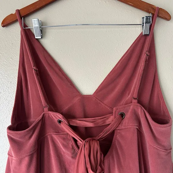 Free People Never Let You Go Boho Tie Back Tank in Rust Size Large - Image 10