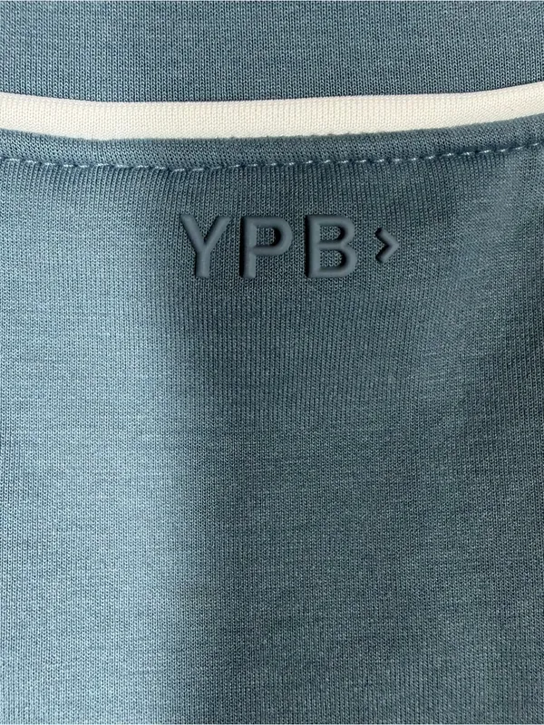Abercrombie & Fitch YPB Blue White Piping Neoknit Crop Sweatshirt - Image 5