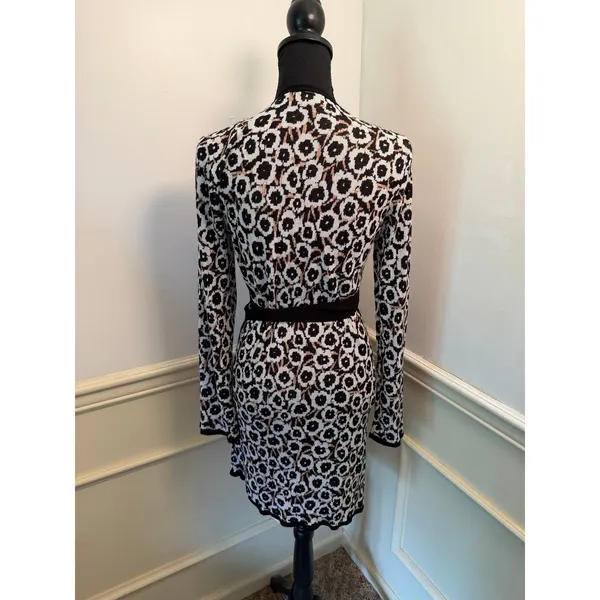 Diane von Furstenberg x Target Neutral Poppy Sweater Knit Wrap Dress Long Sleeve - Image 5