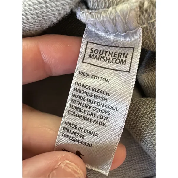 Southern Marsh Rewash Sweatshirt Women's Sz S Gray Embroidered Shirt Long Sleeve - Image 7