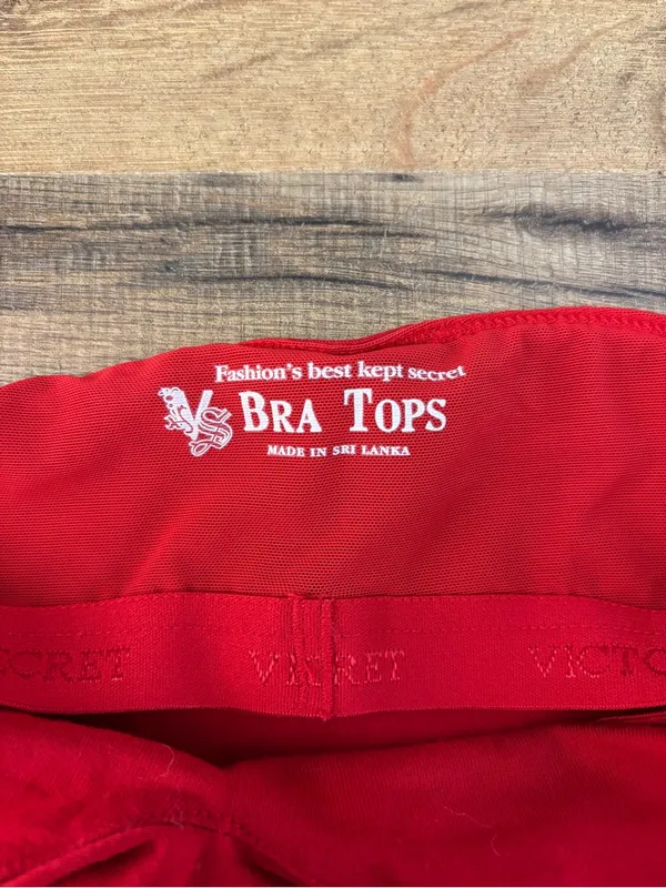 Victoria’s Secret Moda International Bra Top Halter Dress Red Y2K 2000’s Vintage - Image 4