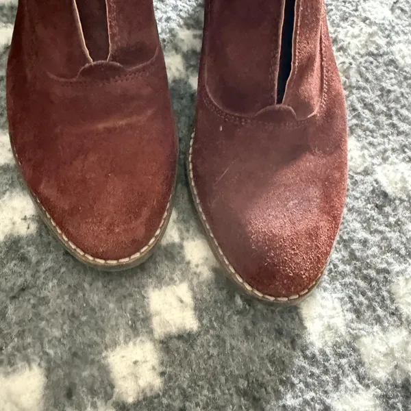 Lucky Brand Shoes Womens Size 8M Brown Suede Ankle‎ Booties Low Heel Kimbery - Image 4