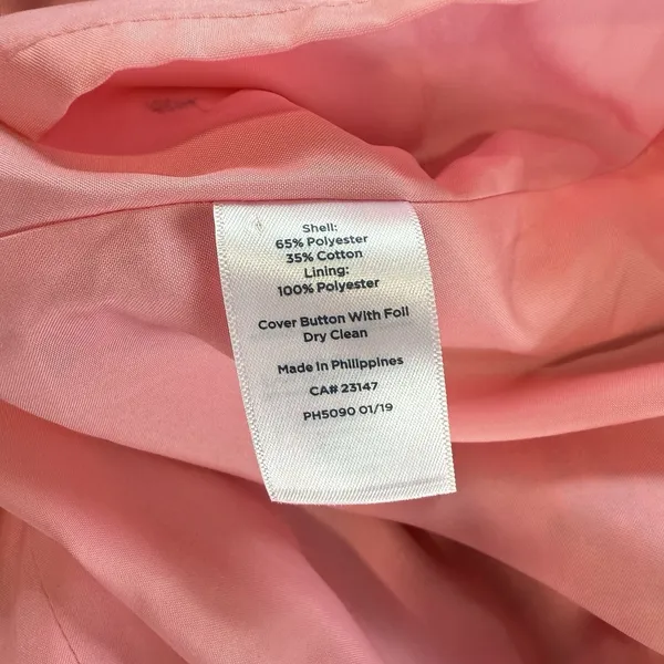 Talbots Pink Ribbon Tweed Sleeveless Shift‎ Dress Size 2 Office Preppy - Image 13