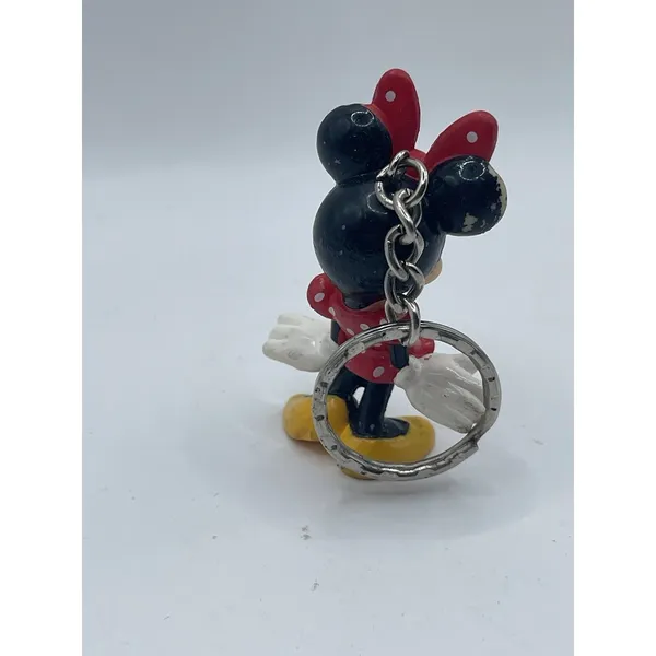 Walt Disney Classic Minnie Mouse Figural PVC Key Ring‎ Key Chain 2.75" - Image 2