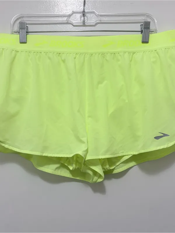 Brooks‎ Breakaway 2.5" Short Neo Yellow XL New - Image 3