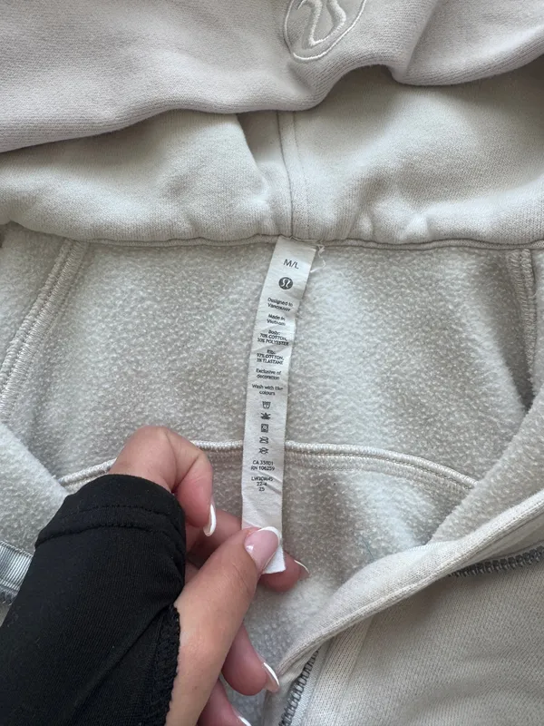 Lululemon Tan Scuba Half-Zip - Image 3