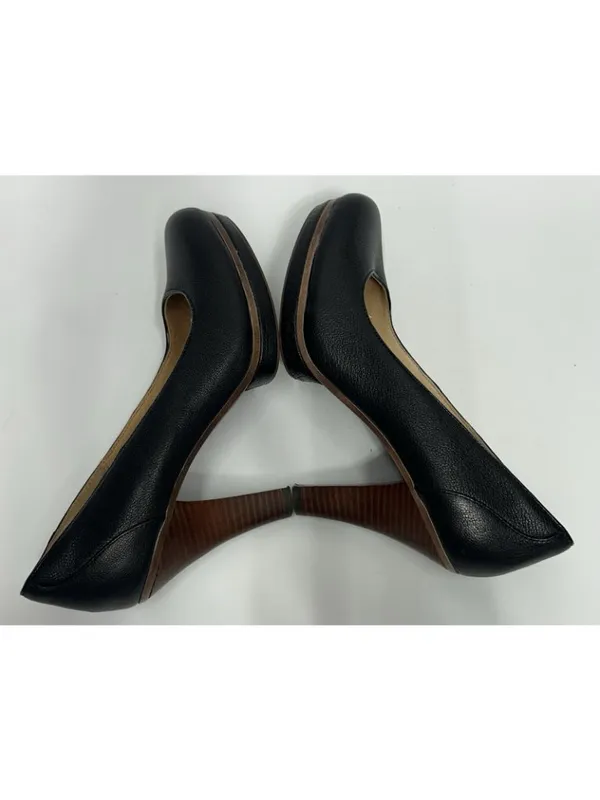 Sofft Premier Mandy Platform Heels Size 8.5 Black Leather Ortholite Footbed - Image 9