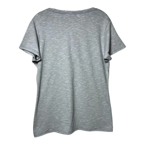 Fanatics NFL Women's Gray V-Neck Tee style#TA09 082752063 - Image 2