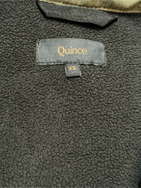 Quince Women’s Soft-shell Fleece Lined Full Zip Heather Olive Oil Jacket Size XS - Image 5