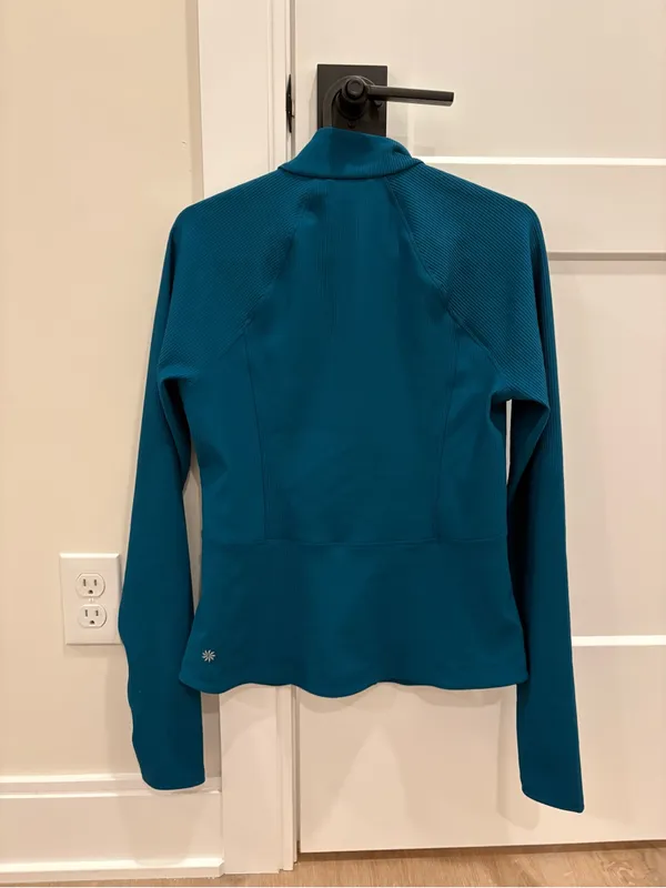 Athleta Salutation Ribbed Zip Up Size Small - Image 4