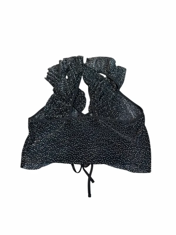 ZARA polkadot pleated crop top - Image 5
