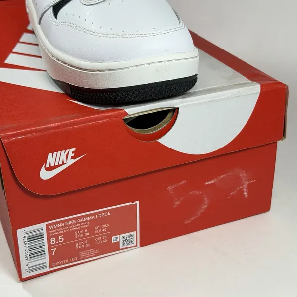 Nike‎ Size Womens-8.5 Mens-7 Gamma Force Shoes Summit White/Black - Image 2