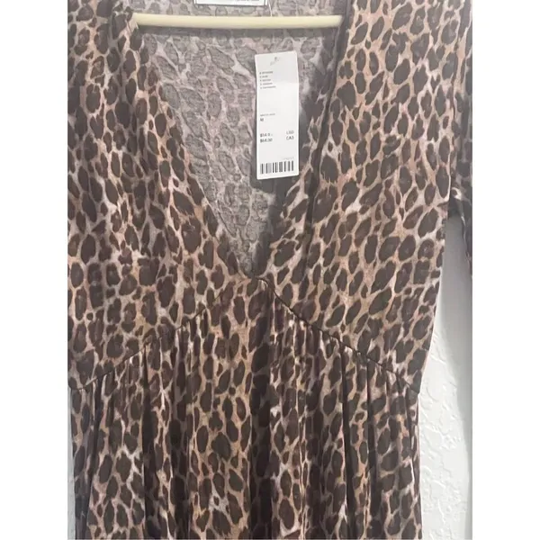 New urban outfitters cheetah animal print midi dress Medium - Image 2
