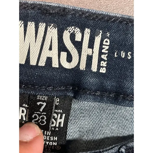 Rewash Mid Rise Distressed Skinny Jeans Trendy‎ Denim Streetwear B-393 - Image 4