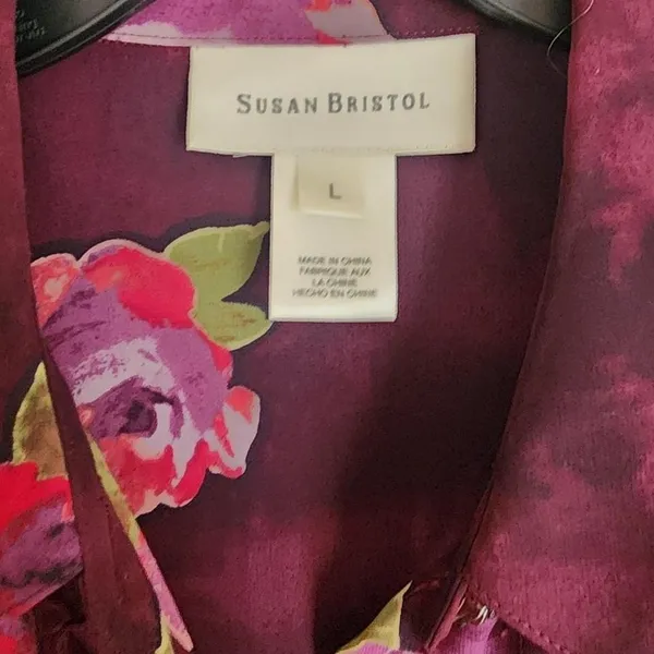Susan‎ Bristol Flower Print Sheer Blouse - Image 2