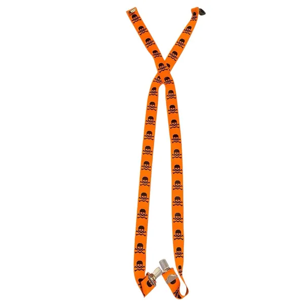 Gothic Skeleton Bones Halloween Suspenders Unisex Teen Adult Goth Spooky Costume - Image 3