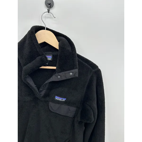 Patagonia Synchilla Snap-T Black Fleece Pullover Womens Sz‎ S - Image 5
