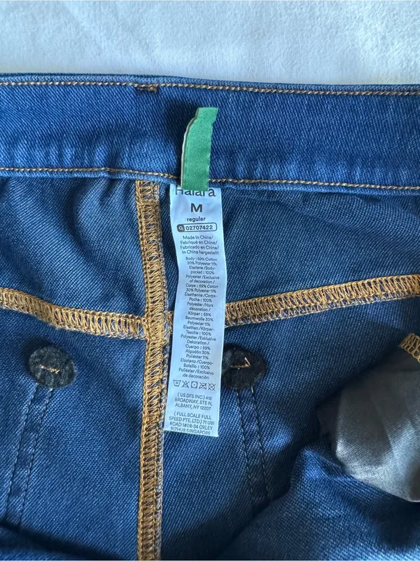 HALARA Flex Denim Mid Rise Pockets Casual Bootcut Flare Jeans Medium Regular - Image 14