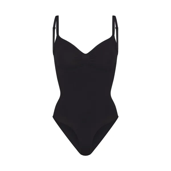 Black Skims Seamless Sculpt Brief Bodysuit Onyx - Image 3