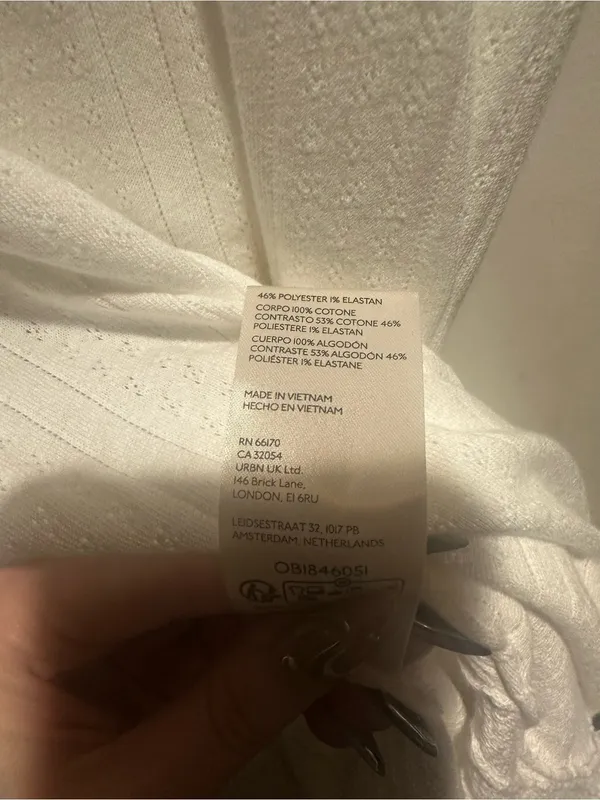 NWT FREE PEOPLE Tate Pointelle Tunic- Ivory Combo $78 MSRP - Image 10