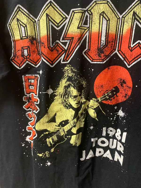 Ac/Dc Japan Tour tee Black Size M - Image 3