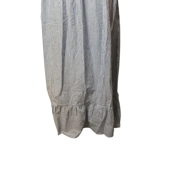 Beau & Ro The Margot Dress Navy White Stripe Small Smocked Nautical Beach‎ Flowy - Image 8