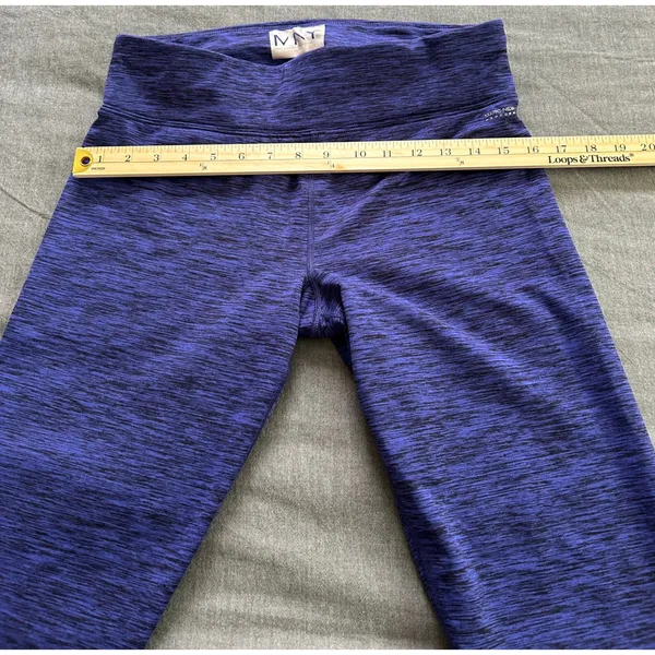 Marc New York Performance Purple Space Dye Leggings Womens Medium Athleisure - Image 13