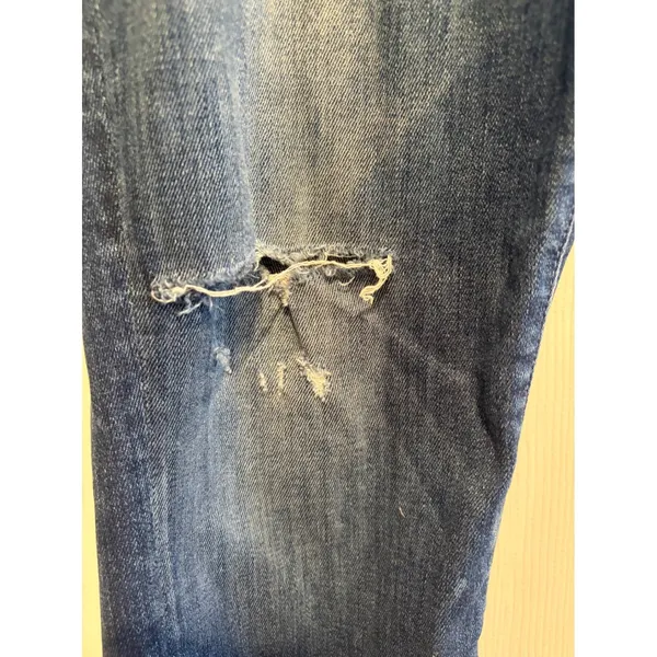 Mother Looker Ankle Chew Jeans Breaking The Law Distressed Skinny 29 - Image 12