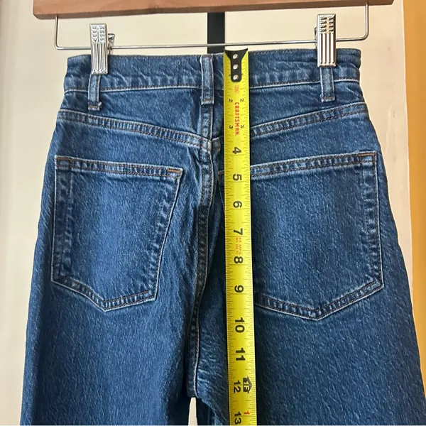 Reformation Liza Ultra High Rise Straight Jeans‎ Organic Cotton Denim Size 23 - Image 6