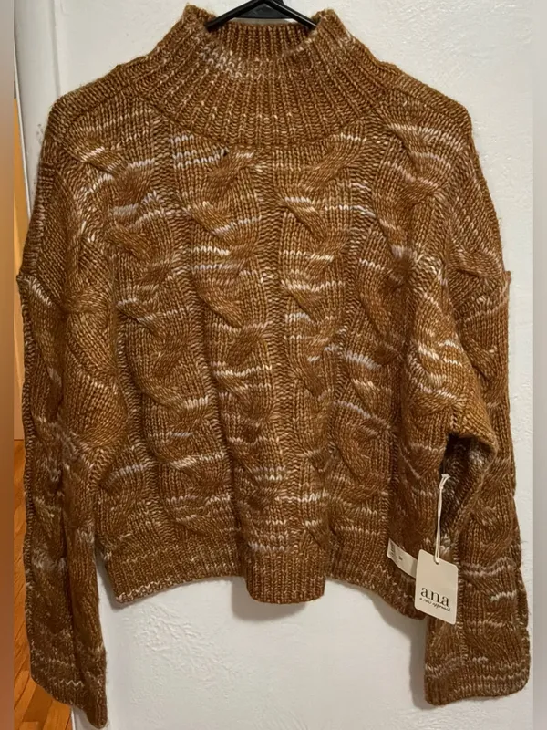#61 NWT A.N.A Women’s Mock Neck Long Sleeve Sweater Size M - Image 2