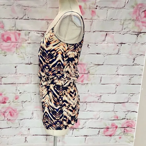 Parker Harrison silk romper in Deep Sea Sunrise Parke size small - Image 8